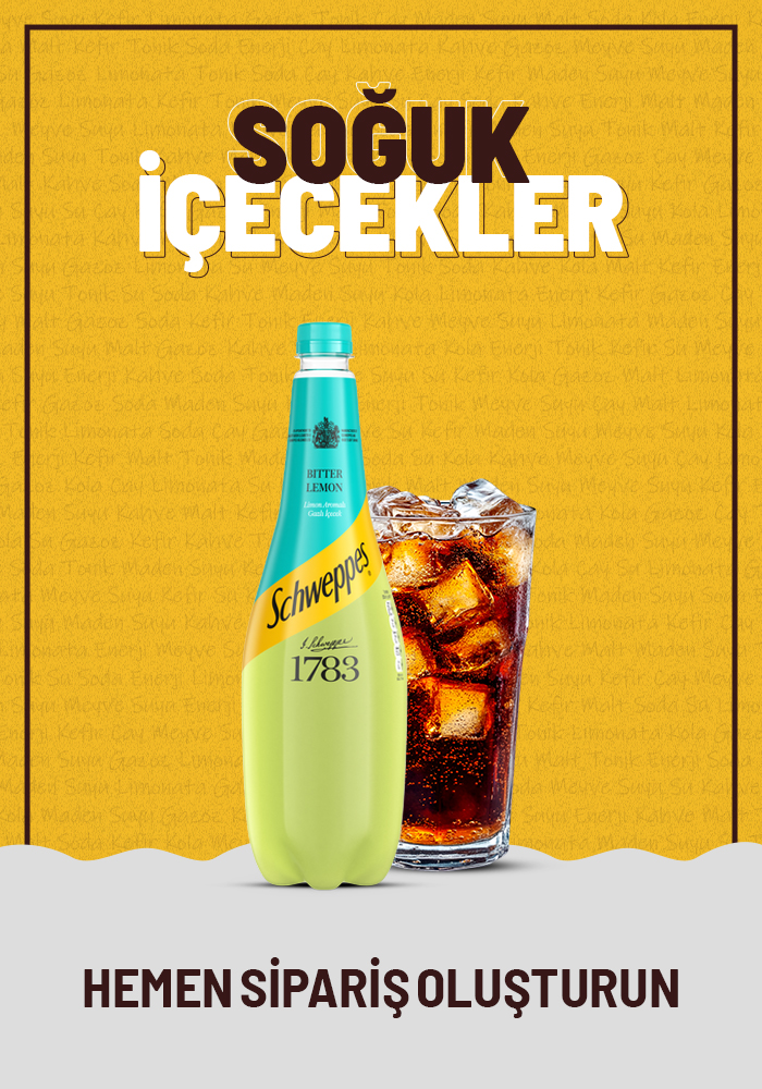 Soğuk İçecekler Dikey Banner Görseli